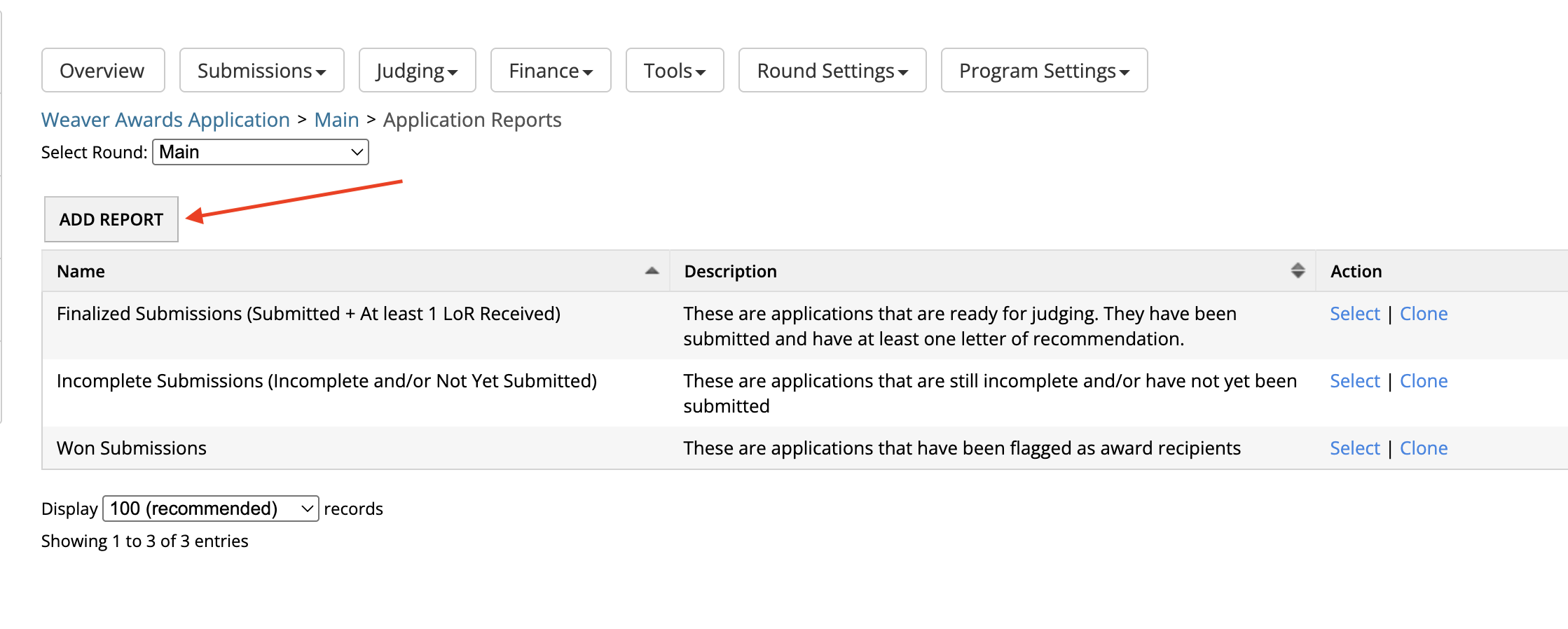 Add report