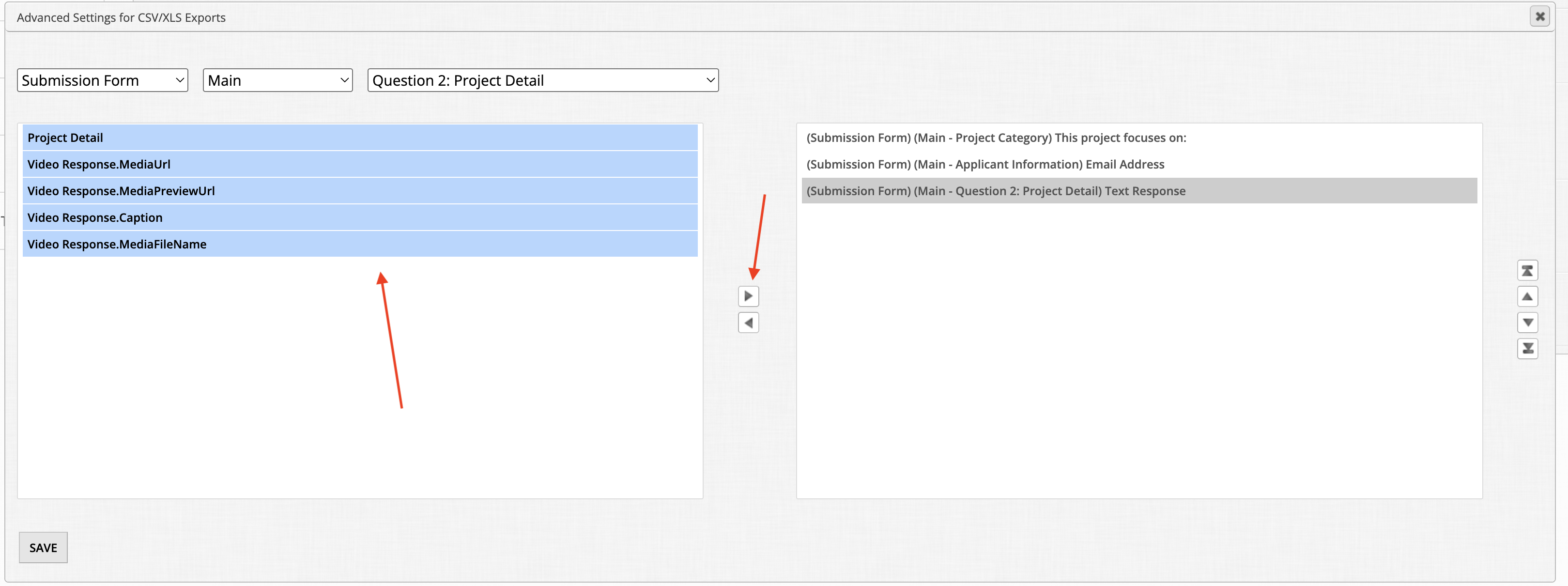 Grab multiple fields